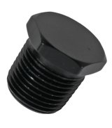 Fragola 3/8 Male Hex Pipe Plug - Black thumbnail 2