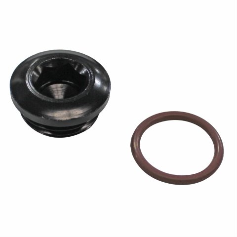 Fragola -12AN (1 1/16-12) Socket Hex Port Plug - Black thumbnail 1