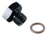 Fragola -6AN Port Plug 9/16-18 - Black thumbnail 4