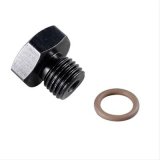 Fragola -16AN Port Plug 1 5/16-12 - Black thumbnail 3