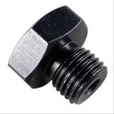 Fragola -8AN Port Plug 3/4-16 w/ 1/8 FPT Port - Black thumbnail 4