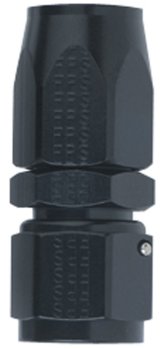 Fragola -4AN Straight Power Flow Hose End - Black thumbnail 3