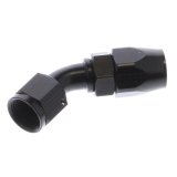 Fragola -10AN x 45 Degree Power Flow Hose End - Black thumbnail 1