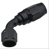 Fragola -4AN x 60 Degree Power Flow Hose End - Black thumbnail 1