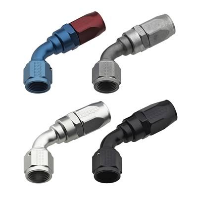 Fragola -10AN x 60 Degree Power Flow Hose End - Black