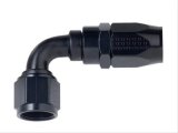 Fragola -4AN x 90 Degree Power Flow Hose End - Black thumbnail 2