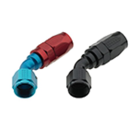 Fragola -6AN x 45 Degree Pro-Flow Hose End - Black thumbnail 2