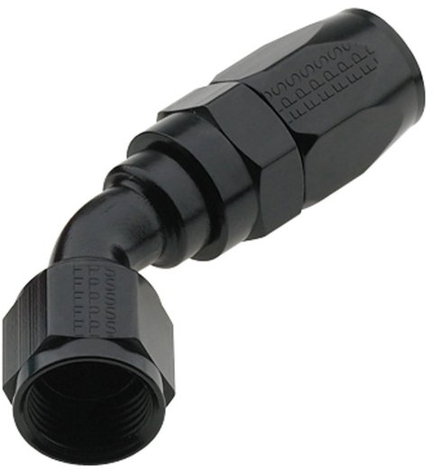 Fragola -6AN x 45 Degree Pro-Flow Hose End - Black thumbnail 3