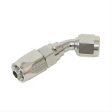Fragola -6AN x 45 Degree Pro-Flow Hose End Chrome thumbnail 1