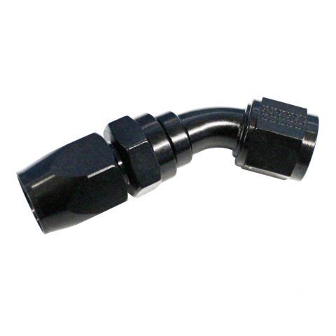 Fragola -16AN x 45 Degree Pro-Flow Hose End - Black