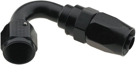 Fragola -12AN x 120 Degree Pro-Flow Hose End - Black thumbnail 3