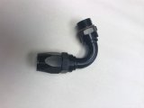 Fragola -12AN Male Rad. Fitting x 120 Degree Pro-Flow Hose End - Black thumbnail 1