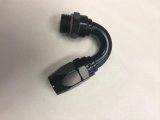 Fragola -12AN Male Rad. Fitting x 150 Degree Pro-Flow Hose End - Black thumbnail 2