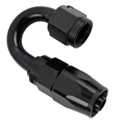 Fragola -6AN x 180 Degree Pro-Flow Hose End - Black thumbnail 1