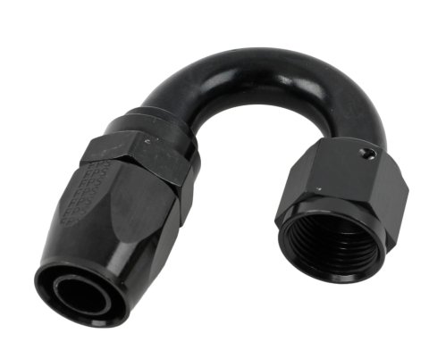 Fragola -10AN x 180 Degree Pro-Flow Hose End - Black