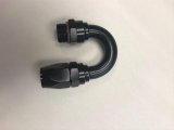 Fragola -10AN Male Rad Fitting x 180 Degree Pro-Flow Hose End - Black thumbnail 1