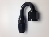 Fragola -10AN Male Rad Fitting x 180 Degree Pro-Flow Hose End - Black thumbnail 3