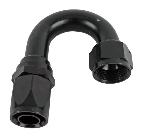Fragola -16AN x 180 Degree Pro-Flow Hose End - Black