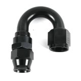 Fragola -10AN Real Street x 180 Degree Hose End Black For PTFE Hose thumbnail 1