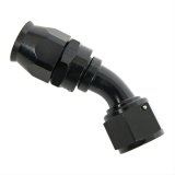 Fragola -12AN Real Street x 45 Degree Hose End Black For PTFE Hose thumbnail 1
