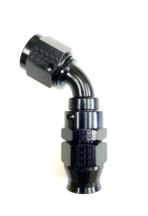 Fragola -12AN Real Street x 60 Degree Hose End Black For PTFE Hose