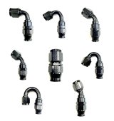 Fragola -12AN Real Street x 90 Degree Hose End Black For PTFE Hose thumbnail 2