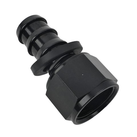 Fragola -12AN Push-Lite End Straight - Black