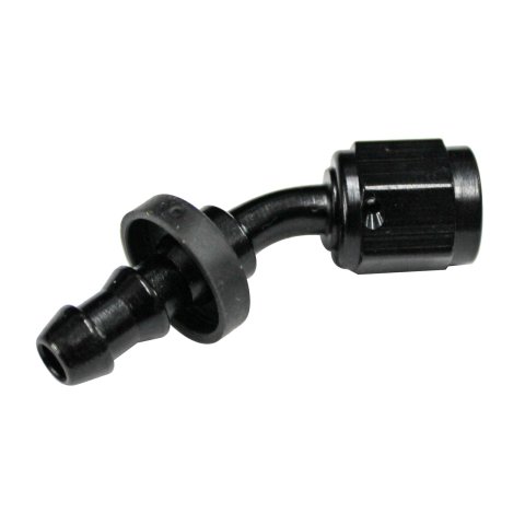 Fragola -8AN Push-Lite End 45 Degree - Black thumbnail 4