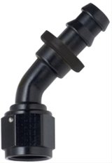 Fragola -16AN Push-Lite End 45 Degree - Black thumbnail 1