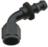 Fragola -16AN Push Lock End 60 Degree - Black thumbnail 4