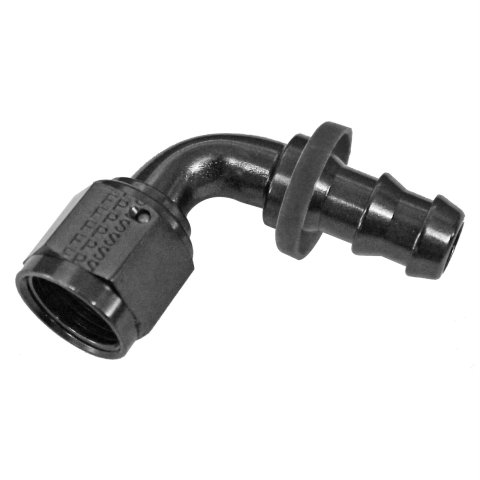 Fragola -8AN Push-Lite End 90 Degree - Black thumbnail 1