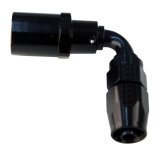 Fragola -6AN Pro-Flow x 90 Degree 3/8 EFI Quick Disconnect Hose End - Black thumbnail 1