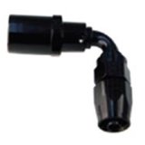 Fragola -6AN Pro-Flow x 150 Degree 3/8 EFI Quick Disconnect Hose End - Black thumbnail 1