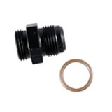 Fragola -4AN x 3/4-16 (8) Radius Fitting - Black thumbnail 3
