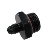 Fragola -4AN x 7/8-14 (10) Radius Fitting - Black thumbnail 1
