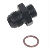 Fragola -6AN x 7/8-14 (10) Radius Fitting - Black thumbnail 2