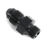 Fragola -4AN x 3/8 - 24 (3) Radius Fitting - Black thumbnail 3