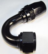 Fragola -8AN Fem x -6AN Hose 150 Degree Reducing Hose End - Black thumbnail 2