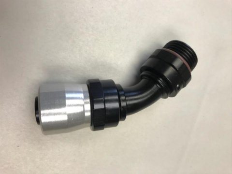 Fragola -12AN Male Rad. Fitting x 45 Degree Sport Crimp Hose End thumbnail 2