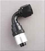 Fragola -4AN x 90 Degree Sport Crimp Hose End Non Swivel thumbnail 2