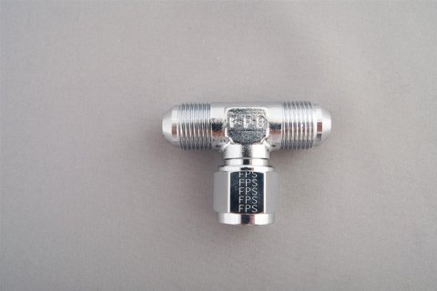 Fragola -6AN T Female Swivel On Side Chrome