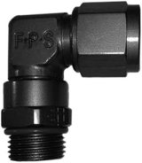 Fragola -6AN Female Nut x 3/4-18 (8) O-Ring 90 Degree Swivel - Black thumbnail 4