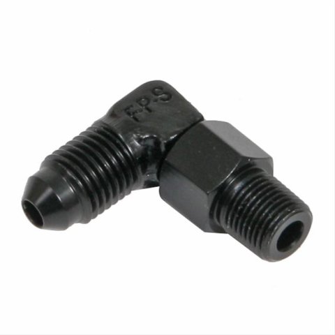 Fragola -4AN x 1/8 NPT 90 Degree Swivel - Black thumbnail 2