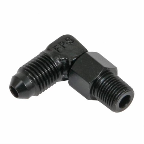 Fragola -4AN x 1/8 NPT 90 Degree Swivel - Black thumbnail 3