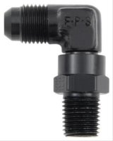 Fragola -8AN x 3/8 NPT 90 Degree Swivel - Black thumbnail 2