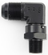 Fragola -12AN x 1/2 NPT 90 Degree Swivel - Black thumbnail 4