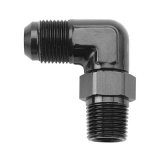 Fragola -6AN x 1/8 NPT 90 Degree Swivel - Black thumbnail 2