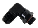 Fragola -10AN x 3/4 - 16 (8) 90 Degree Swivel - Black thumbnail 2