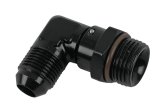 Fragola -8AN x 7/8 - 14 (10) 90 Degree Swivel - Black thumbnail 1