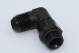 Fragola -8AN x 7/8 - 14 (10) 90 Degree Swivel - Black thumbnail 3